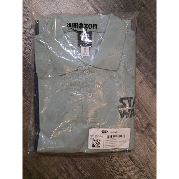 Star Wars Amazon Essentials Men's Polo Shirt 2-Pack Small Blue Green - Picture 11 of 12